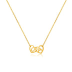Eternal Two Initial Necklace For Those You Love